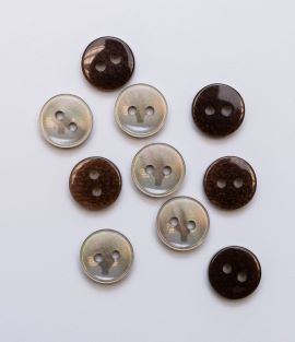TTB208 2-Hole Faux Mother of Pearl Button