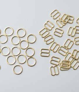 Bra Rings and Sliders Metal