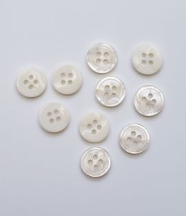 TTB209 4-Hole Ring Edge Shirt Button