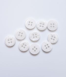 TTB213 4-Hole Faux Mother of Pearl Shirt Button
