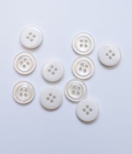 TTB214 4-Hole Faux Mother of Pearl Shirt Button