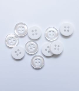 TTB215 4-Hole Ring Edge Shirt Button