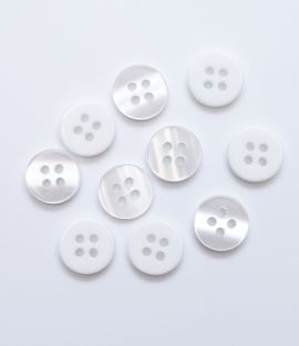 TTB217 4-Hole Faux Mother of Pearl Shirt Button