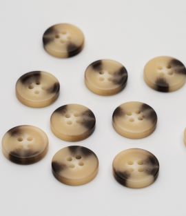 TTB228 4-Hole Matt Mock Horn Button
