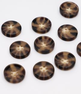 TTB233 4-Hole Matt Mock Horn Button