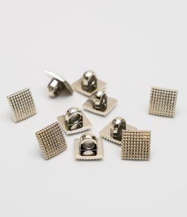 TTB253 Textured Square Shank Button