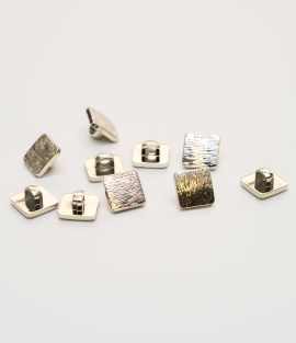 TTB254 Textured Square Shank Button
