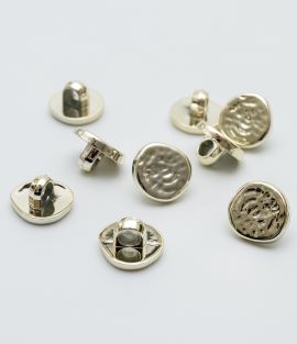 TTB265 Hammered Misshapen Shank Button