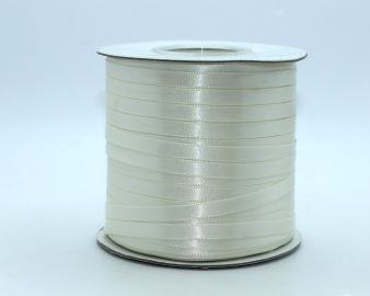 TW103 Antique White Satin Ribbon Double Faced 100% Polyester
