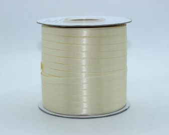 TW104 Ivory Satin Ribbon Double Faced 100% Polyester