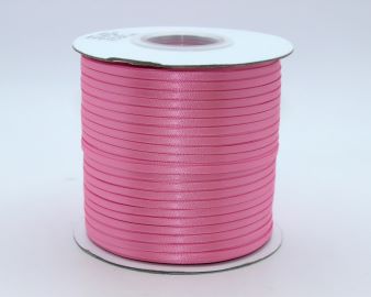 TW116 Geranium Pink Satin Ribbon Double Faced 100% Polyester