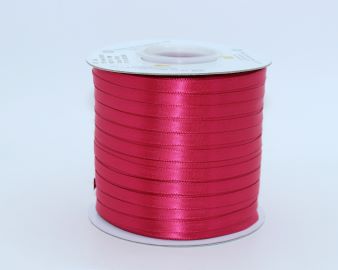 TW120 Bright Rose Satin Ribbon Double Faced 100% Polyester