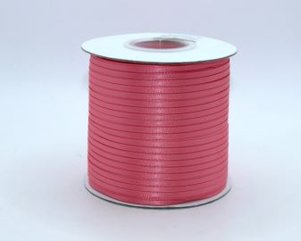 TW126 Coral Rose Satin Ribbon Double Faced 100% Polyester