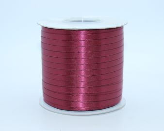 TW134 Rose Wine Satin Ribbon Double Faced 100% Polyester