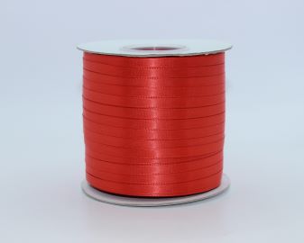 TW142 Clay Red Satin Ribbon Double Faced 100% Polyester