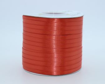 TW144 Mandarin Orange Satin Ribbon Double Faced 100% Polyester