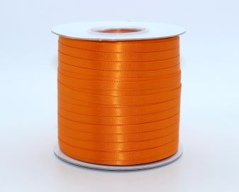 TW146 Tangerine Satin Ribbon Double Faced 100% Polyester