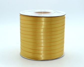 TW150 Yellow Gold Satin Ribbon Double Faced 100% Polyester