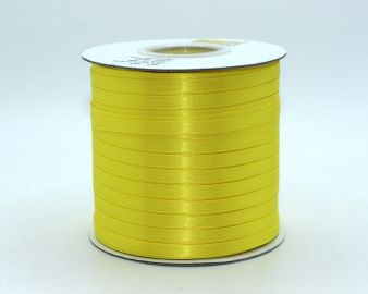TW152 Blazing Yellow Satin Ribbon Double Faced 100% Polyester
