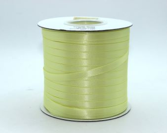 TW155 Baby Maize Satin Ribbon Double Faced 100% Polyester