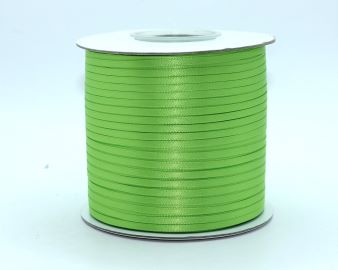 TW158 Apple Green Satin Ribbon Double Faced 100% Polyester