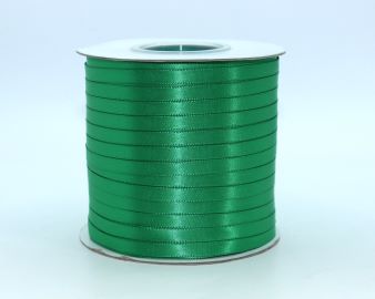 TW162 Fern Green Satin Ribbon Double Faced 100% Polyester