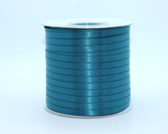 TW182 Teal Satin Ribbon Double Faced 100% Polyester