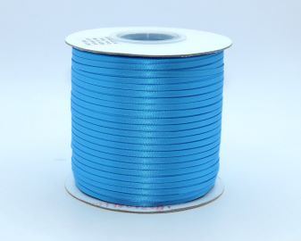 TW195 Island Blue Satin Ribbon Double Faced 100% Polyester