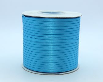 TW196 Turquoise Satin Ribbon Double Faced 100% Polyester