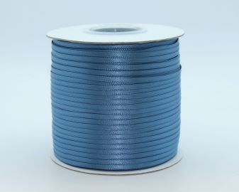 TW198 Antique Blue Satin Ribbon Double Faced 100% Polyester
