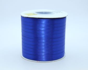 TW204 Cobalt Satin Ribbon Double Faced 100% Polyester