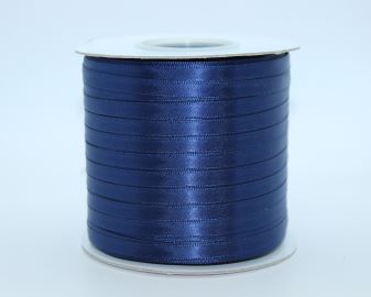TW209 Navy Satin Ribbon Double Faced 100% Polyester