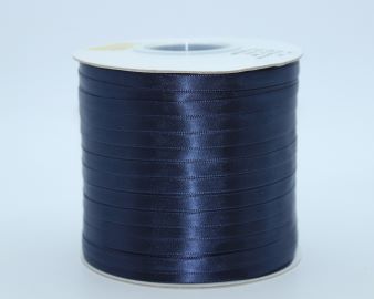 TW210 Dark Navy Satin Ribbon Double Faced 100% Polyester