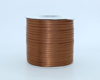 TW254 Golden Brown Satin Ribbon Double Faced 100% Polyester