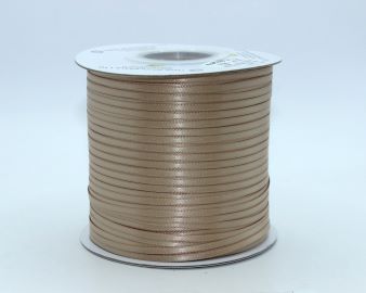 TW260 Tan Satin Ribbon Double Faced 100% Polyester