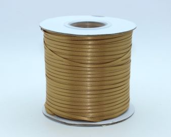 TW268 Pale Gold Satin Ribbon Double Faced 100% Polyester