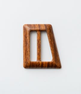 Wood Effect Asymmetric Buckle